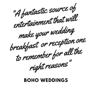 BoHo Weddings Review Quote For the Table Photo Booths For Wedding and Event Tables